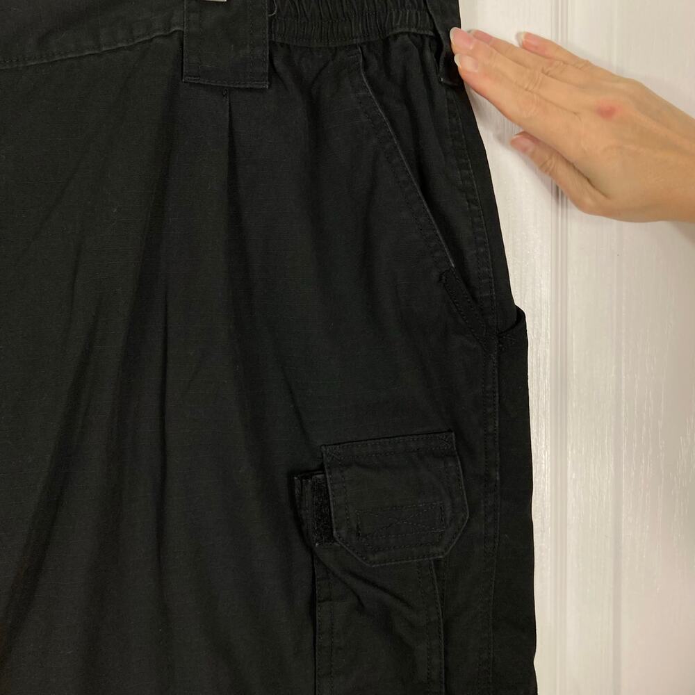 5.11 TACTICAL SERIES Pant 52 Mens Black Cargo Regular-Fit Ripstop Resistant - Picture 7 of 16